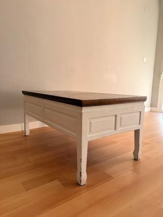 Mesa de salón rústica madera