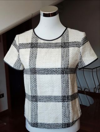 Maglietta Zara donna a quadri M