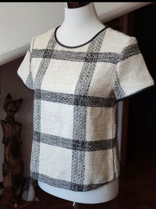 Maglietta Zara donna a quadri M