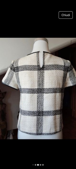 Maglietta Zara donna a quadri M