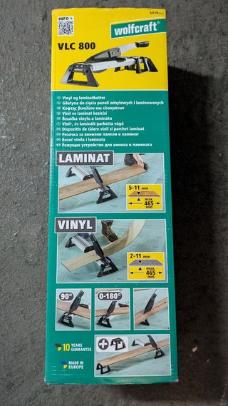 Guillotina para corte de suelo vinilo y laminado
