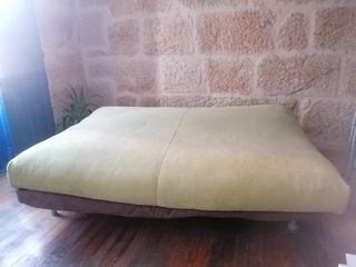 Sofá Cama Verde Tela