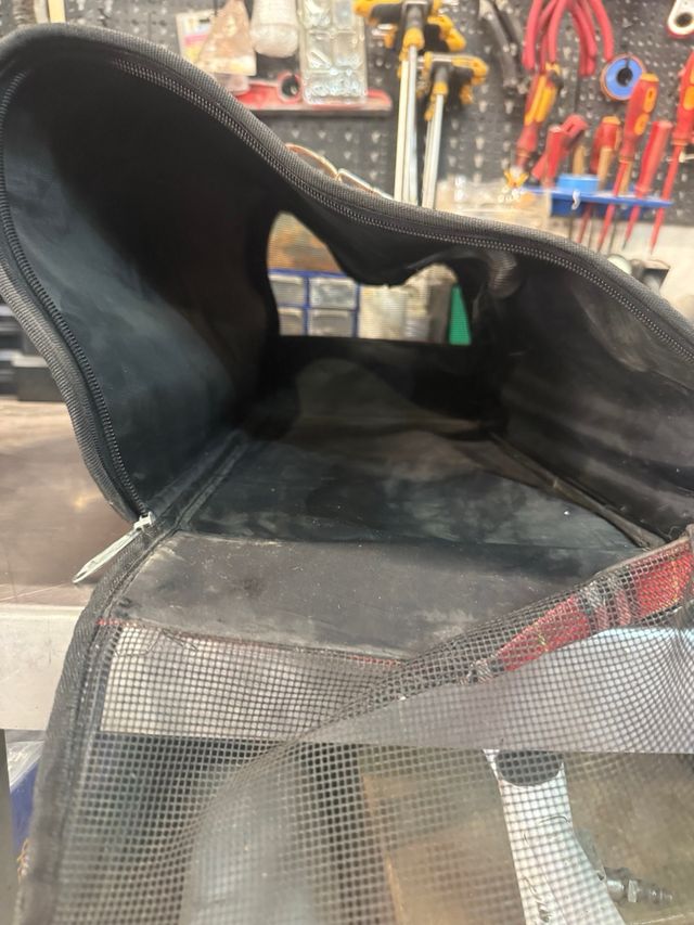 Maletín de transporte para mascotas a cuadros