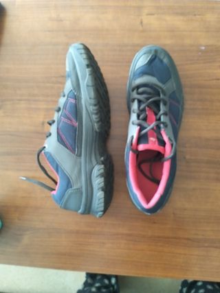 Calzado Montaña Quechua Azul/Gris/Rosa