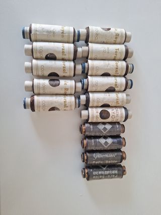 Lote de hilos de torzal y seda