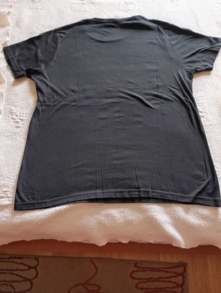 Camiseta Pull & Bear Negra Talla XL