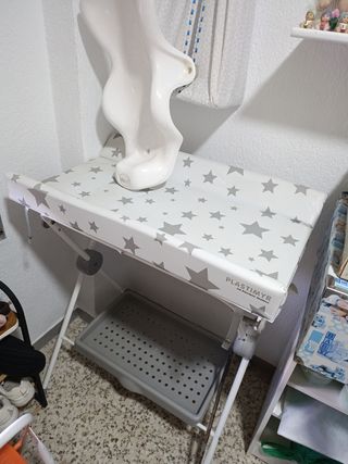 Bañera cambiador bebé con adaptador