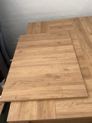 Mesa de comedor extensible de madera
