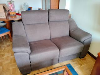 Sofá 2 plazas reclinable eléctrico