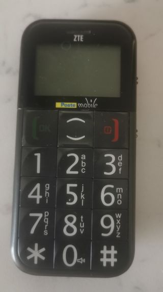 Telefono ZTE per anziani marchiato Poste Mobile.

