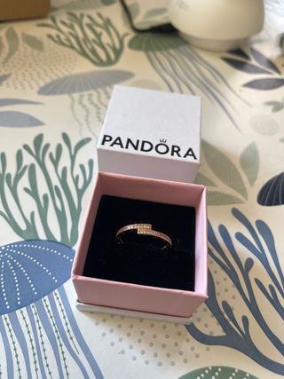 Anillo Pandora Rosa Talla 60