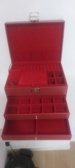 Portagioie grande rosso di lusso 