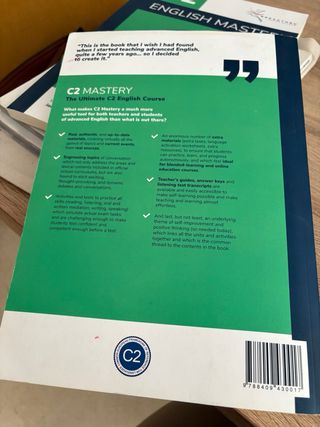 Libro English Mastery C2 volumen I y II