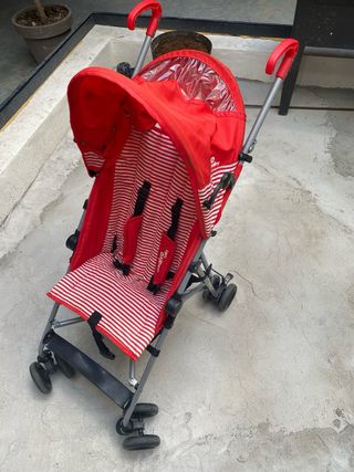 Carrito de paseo Asalvo Baby rojo