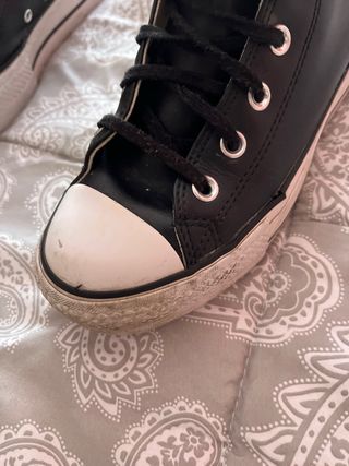 Botas Converse Piel Negras Talla 38