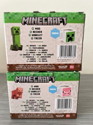 Coppia tazze Minecraft 300ml