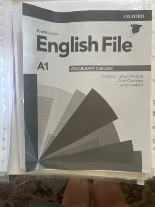 libro inglés NUEVO English File A1 Beginner