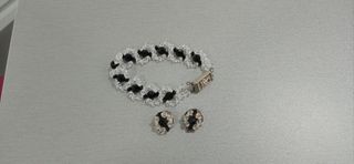 Pulsera y pendientes cristal de Murano