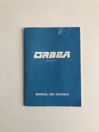 Manual de Usuario Orbea Bicicletas 1984/86