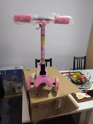 Patinete infantil 3 ruedas rosa