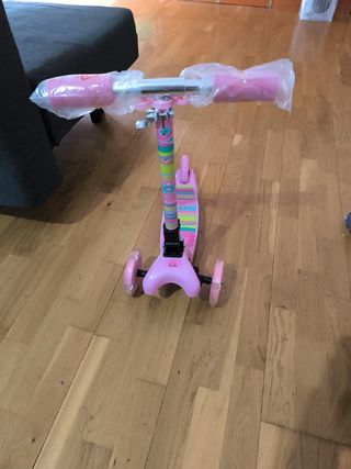 Patinete infantil 3 ruedas rosa