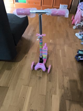 Patinete infantil 3 ruedas rosa