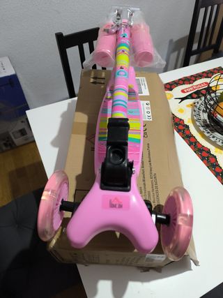 Patinete infantil 3 ruedas rosa