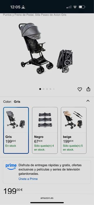 Silla de paseo ligera Zanclem