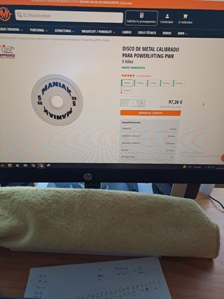 Discos de peso calibrados 5 kg