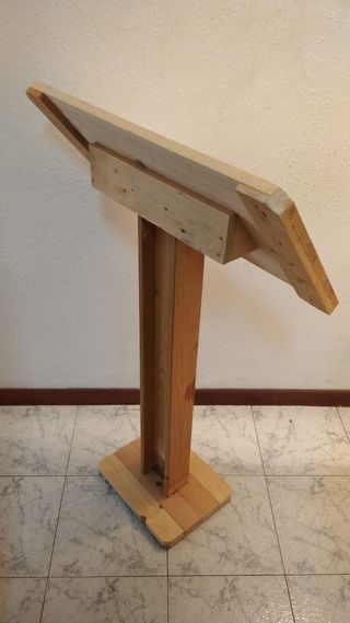 Atril Portamenús Madera 3 Hojas A4