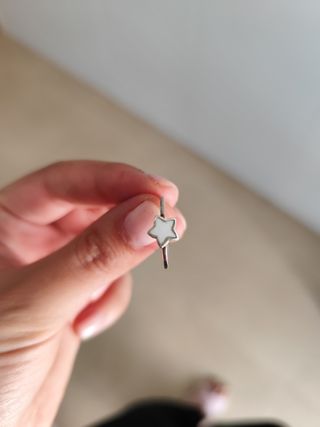 Anillo plata estrella talla 54
