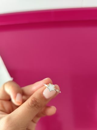 Anillo plata estrella talla 54
