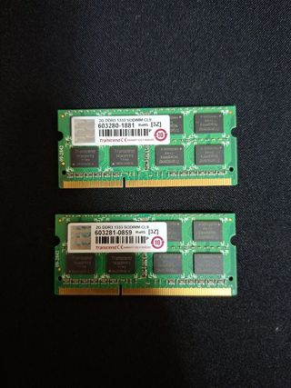 Memoria RAM Transcend 2GB DDR3 1333MHz