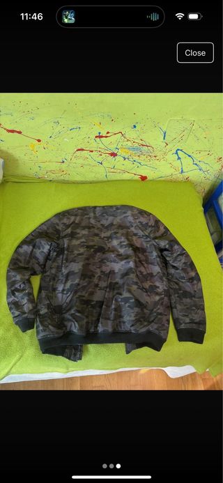 Cazadora militar camuflaje