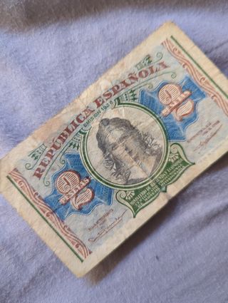 Billete 2 Pesetas República Española 1936