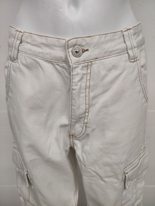 Jeans Cargo Alcott Beige Donna