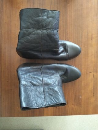 Botines de piel marrones