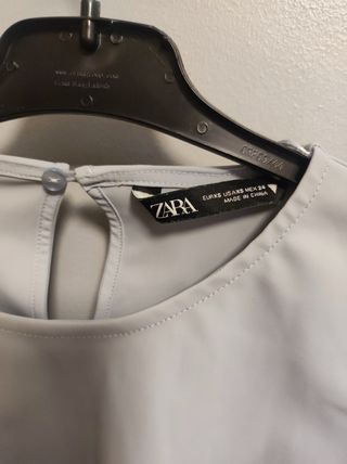 Camisa Zara azul Talla XS