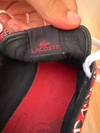 Zapatillas Lacoste Rojas Talla 42