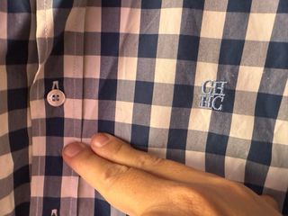 Camisa Carolina Herrera cuadros azul