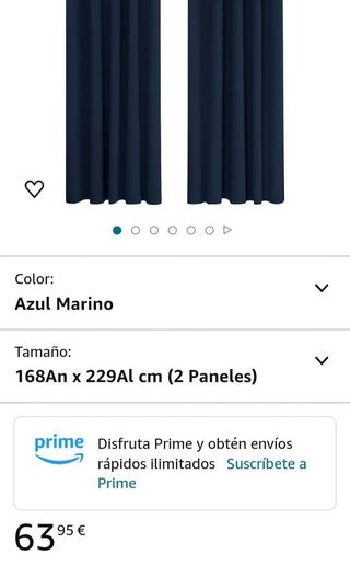 Cortinas Opacas 2 Piezas para Dormitorio
