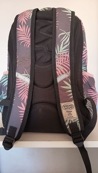 Mochila Ocean's Wave Gris y Rosa