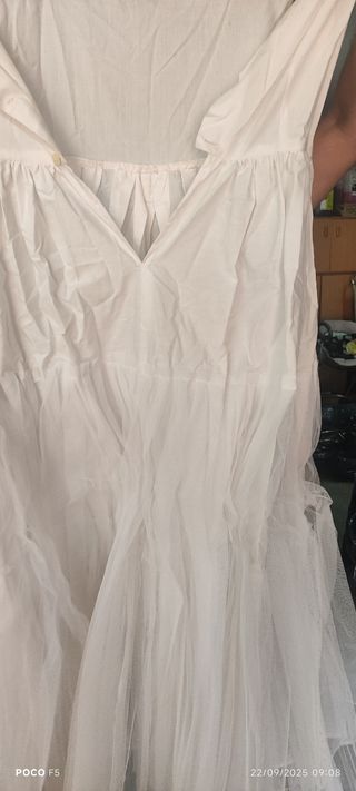 Cancán para vestido de comunión blanco
