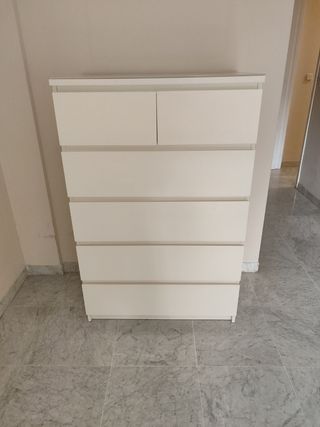 Cómoda Ikea 6 cajones blanca