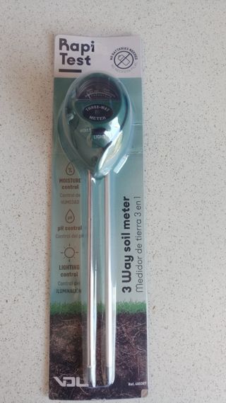Medidor pH, Humedad y Luz para Suelo