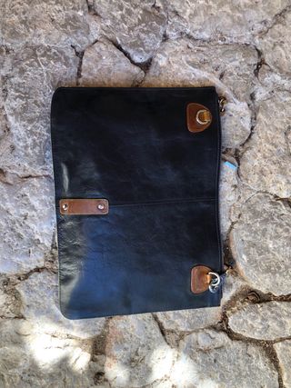 Bolso/Maletín Negro y Marrón