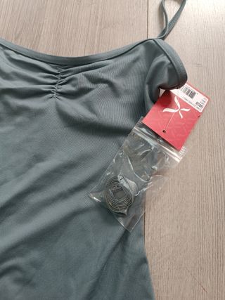 Maillot Ballet Capezio Gris Talla S