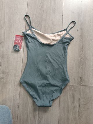Maillot Ballet Capezio Gris Talla S
