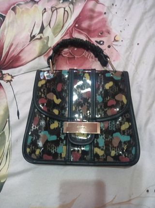 Bolso de mano multicolor