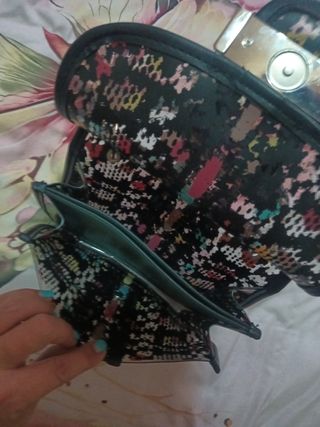 Bolso de mano multicolor